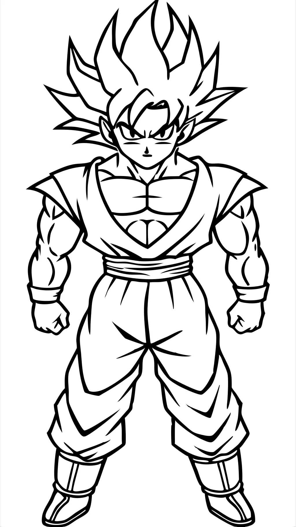 Páginas para colorear de Goku SSJ